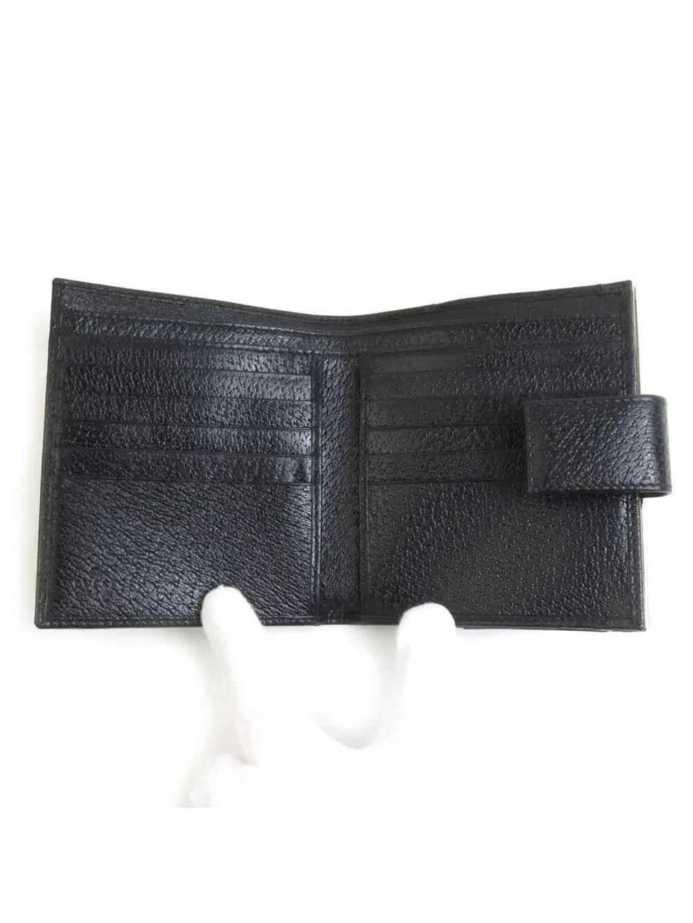 Auth Gucci Bifold Wallet Black #280386G17B